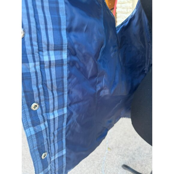 NWT Bandolino Blue Plaid Quilted Vest Plus Size XXL Travel Comfort Streetwear - Picture 11 of 12